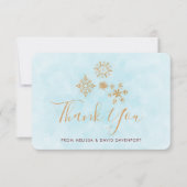 ゴールデン華美スノーフレークオンブルーフェスティバル サンキューカード (正面)
