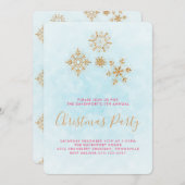 ゴールデン華美スノーフレークスオンブルーフェスティバル招待状 招待状 (正面/裏面)