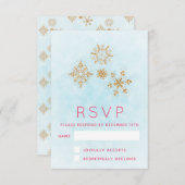 ゴールデン華美スノーフレークスオンブルーフェスティバルRSVP 出欠カード (正面/裏面)