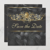 ゴールデン華美スパイダーズの日付を保存招待状 セーブザデート (正面/裏面)