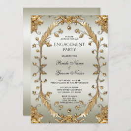 ゴールデン華美フラワーズ婚約 招待状