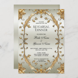 ゴールデン華美フラワーリハーサルディナー 招待状