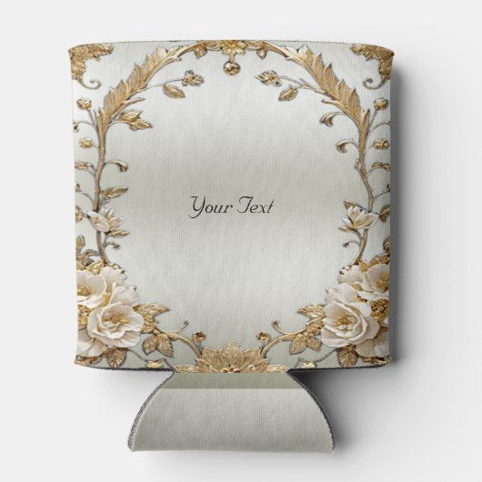 ゴールデン華美ホワイトフラワーズクーラーボックス 缶クーラー (裏面)