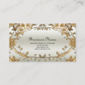 ゴールデン華美ホワイトフラワーズ名刺 名刺 (裏面)