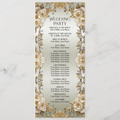 ゴールデン華美ホワイトフラワーズ結婚式 プログラム (裏面)