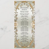 ゴールデン華美ホワイトフラワーズ結婚式 プログラム (裏面)