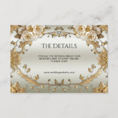 ゴールデン華美ホワイトフラワーズ詳細 エンクロージャーカード (正面)