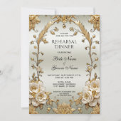 ゴールデン華美ホワイトフラワーリハーサルディナー 招待状 (正面)