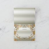 ゴールデン華美ホワイト花サンキューカード サンキューカード (内部)