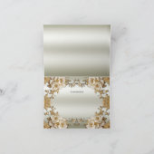 ゴールデン華美ホワイト花サンキューカード サンキューカード (内部)