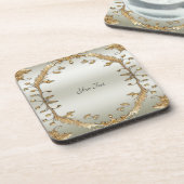 ゴールデン華美懸命プラスチックコースター コースター (左側)