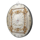 ゴールデン華美長方形ディモンド花シャイニー ダーツボード (正面右)