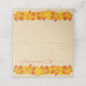 ゴールデン葉イベントテーブルのシーティングカード プレイスカード (外部開封)