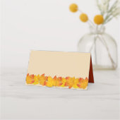 ゴールデン葉イベントテーブルのシーティングカード プレイスカード (裏面)