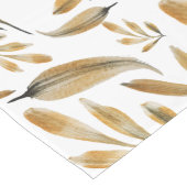 ゴールデン葉ウォーターカラー絵を描ハンド ロングテーブルランナー (コーナー)