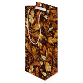 ゴールデン葉カスタマイズ ワインギフトバッグ (裏面アングル)