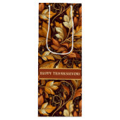 ゴールデン葉カスタマイズ ワインギフトバッグ (正面)