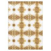 ゴールデン葉クリスマスホリデーテーブルクロス テーブルクロス (正面)