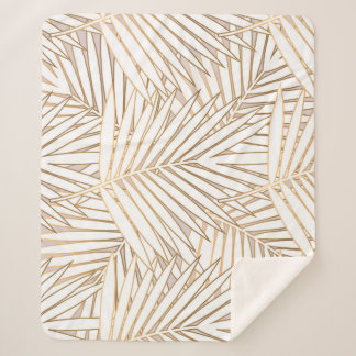 ゴールデン葉パーム：アールデコ。 シェルパブランケット