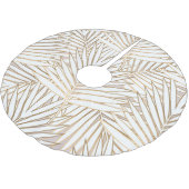 ゴールデン葉パーム:アールデコ。 ブラッシュドポリエステルツリースカート (アングル)