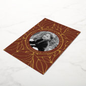 ゴールデン葉写真 箔シーズンカード (回転した状態)