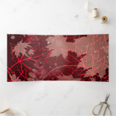 ゴールデン葉1 三つ折りクリスマスカード (内部)