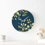 ゴールデン葉8 ラージ壁時計 (ホーム)