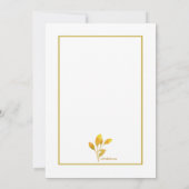 ゴールデン葉·バースデー·パーティー 招待状 (裏面)