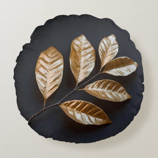 ゴールデン葉 ラウンドクッション (正面)
