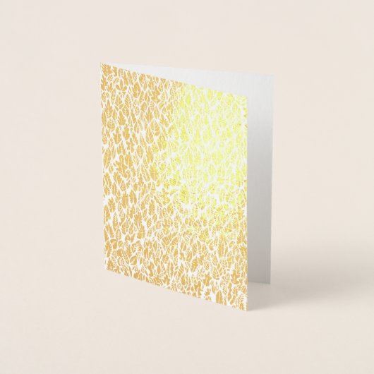 ゴールデン葉 箔カード (正面)