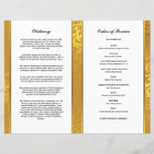 ゴールデン葬儀プログラムテンプレート (裏面)