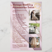 ゴールデン薄紫ヴィンテージウェディングアクセサリーサロン チラシ (裏面)
