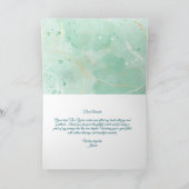 ゴールデン蝶と花のサンキューカード- Cus サンキューカード (内部)