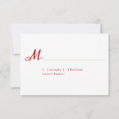 ゴールデン蝶ウェディングスプカード 出欠カード (裏面)