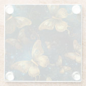 ゴールデン蝶ガラスコースター ガラスコースター (裏面)