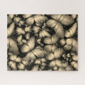 ゴールデン蝶プリント ジグソーパズル (横)