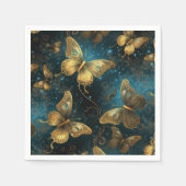 ゴールデン蝶紙ナプキンス スタンダードカクテルナプキン (正面)