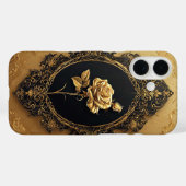 ゴールデン装飾バラ Case-Mate iPhoneケース (裏面 (横))