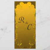 ゴールデン装飾品エレガンス結婚ズ メニュー (裏面)