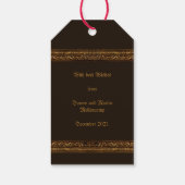 ゴールデン装飾品(モノグラム付き/アウト) ギフトタグ (裏面)