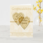 ゴールデン記念カード 50周年 カード (黄色い花)