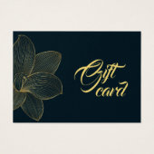 ゴールデン詳細エステティシャン証明書ギフトカード (正面)