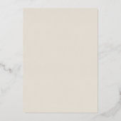 ゴールデン詳細秋リースバプテスマ 箔招待状 (裏面)