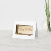 ゴールデン誕生日バーのユーモア カード (正面)