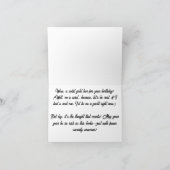 ゴールデン誕生日バーのユーモア カード (内部)