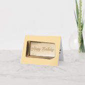 ゴールデン誕生日バーのユーモア カード (正面)