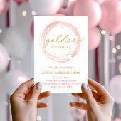 ゴールデン誕生日招待状 招待状