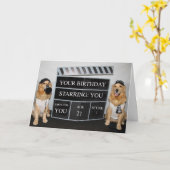 ゴールデン誕生日映画監督 カード (黄色い花)