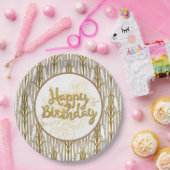 ゴールデン誕生日紙プレート ペーパープレート (パーティー)