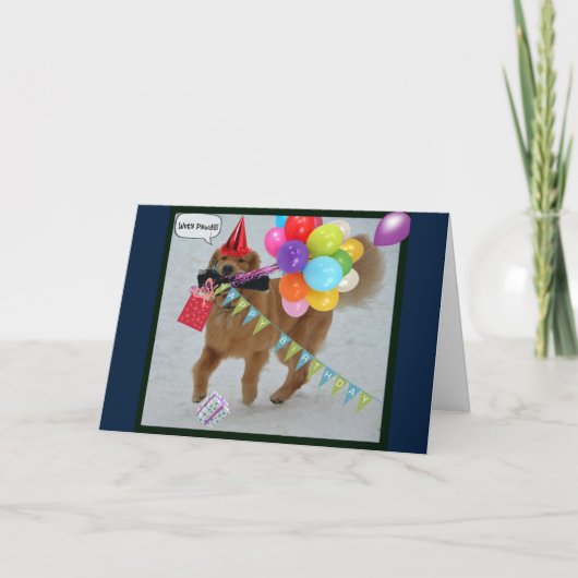 ゴールデン誕生日 カード (正面)